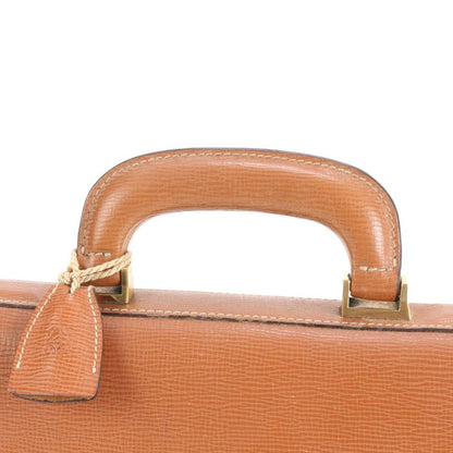 Loewe Anagram Leather Business Bag Document Bag Briefcase Tote Commuter Brown