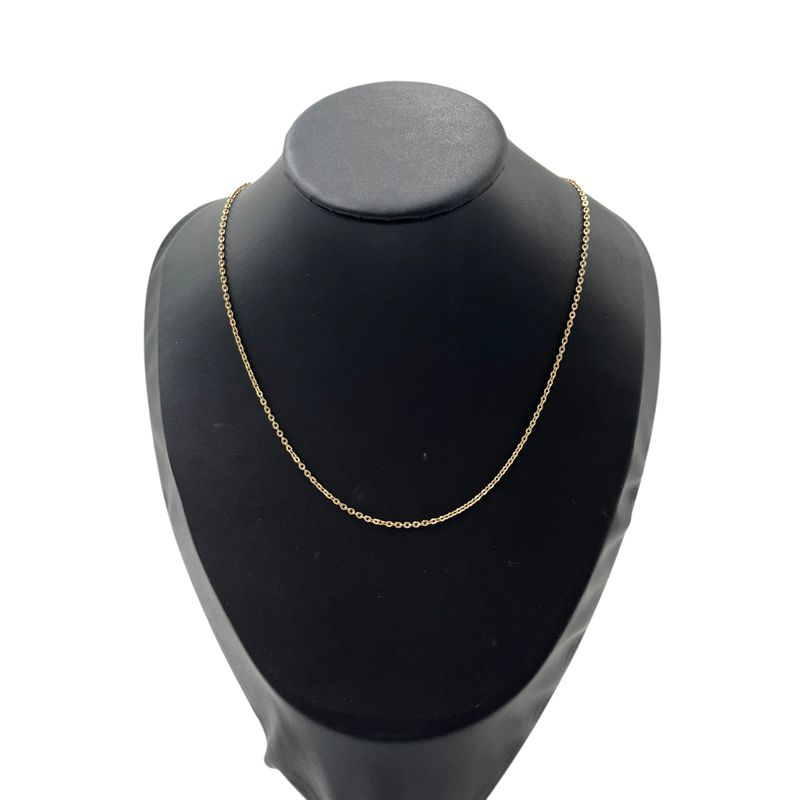 Christian DIOR Necklace Metal Plated Metal Plated Chain Gold