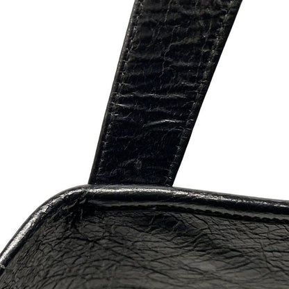Balenciaga Tote Bag Shopper Garment Tote Bag 811607 Black Crinkled Lambskin
