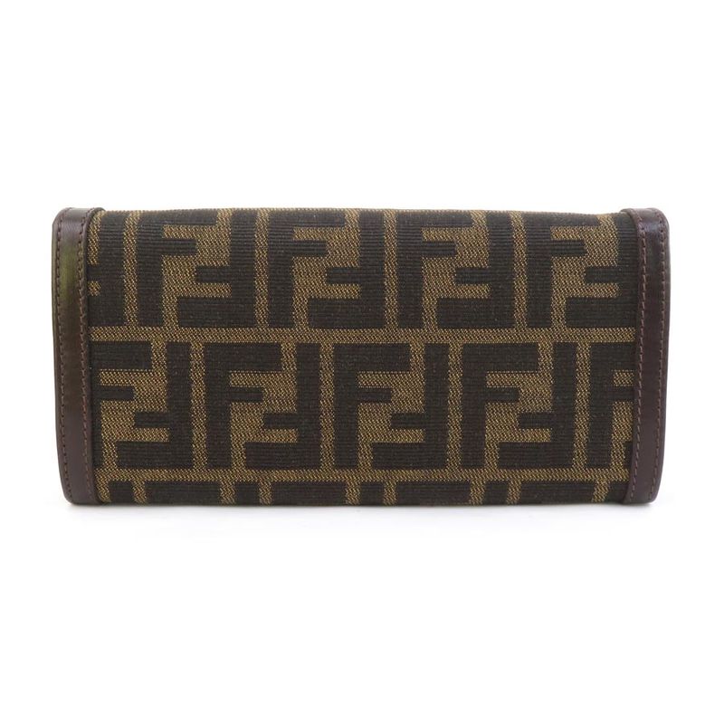 Fendi Bifold Long Wallet Zucca
