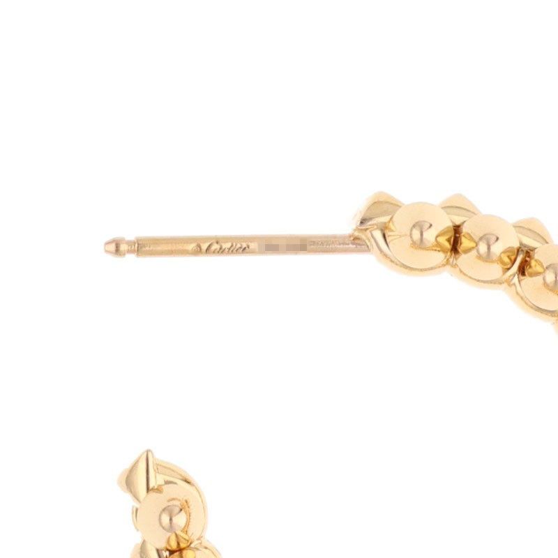 Cartier Crushed De Cartier SM 18K Yellow Goldearrings Men's