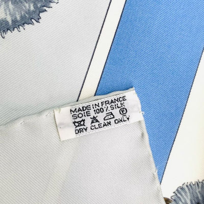 Hermes Carre 90 Confidents DES Coeurs Teddy Bear Heart Friend Silk Scarf