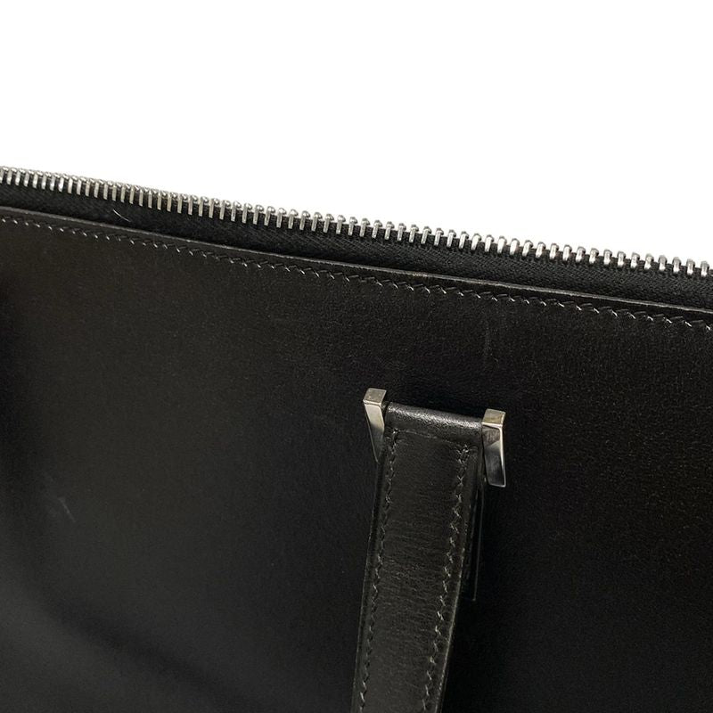 Hermes Handbag Escapada Black Silver Hardware