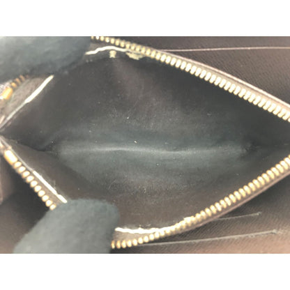 Louis Vuitton Women's Long Wallet Round Zipper Portomone Zip Damier Ebene