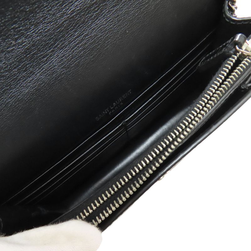 YVES Saint Laurent Yves Saint Laurent Chain Wallet Shape Pressed Long Wallet