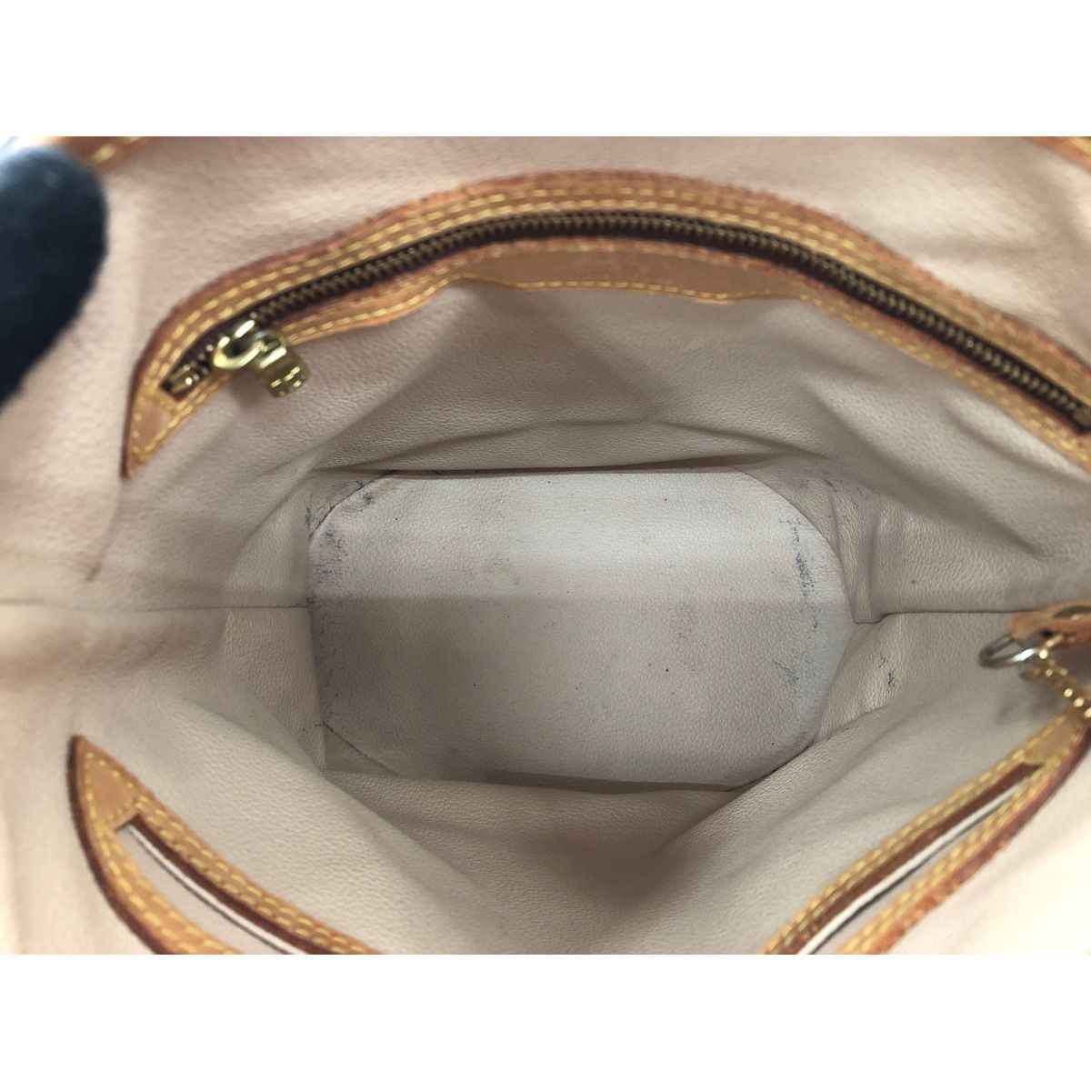 Louis Vuitton Women's Shoulder Tote Monogram Petit Baguette with Pouch M42238