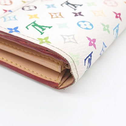 Louis Vuitton Sarah Bron Multicolor Beige Long Wallet Foldable Wallet Box/storag