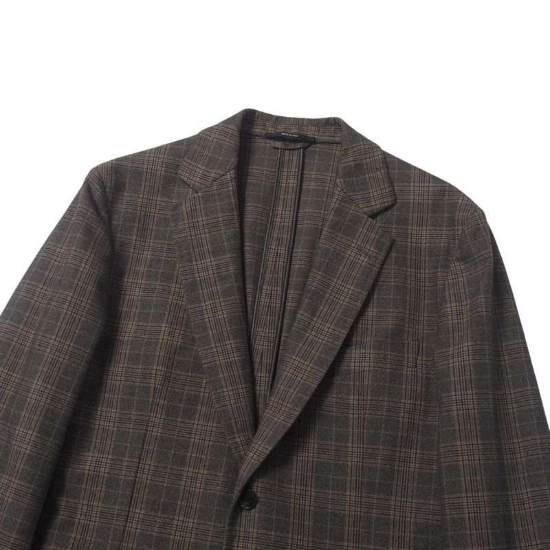 Hermes Tailored Jacket Size 52 Single Jacket Bleather Check 2B Made In Italy