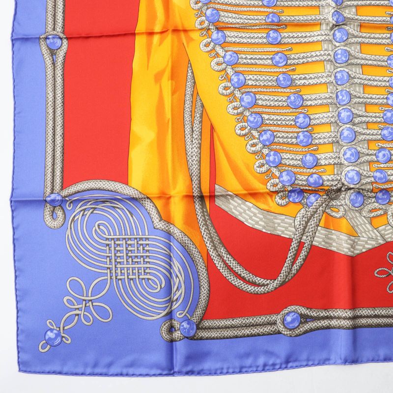 Hermes Carré 90 Galons Et Brandebourgs Decorative Cord And Brandenburg