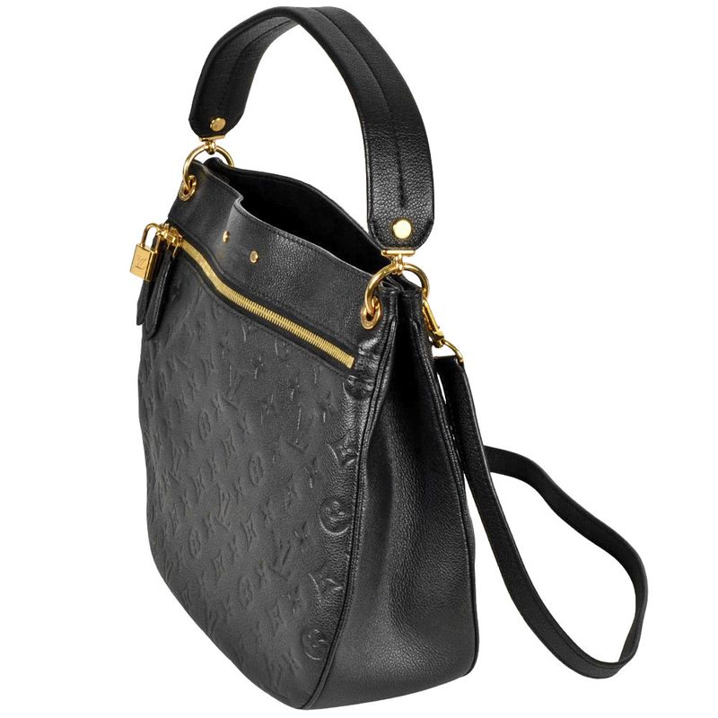 Louis Vuitton Spontini 2WAY Shoulder Bag Monogram Empreinte M42819 Black Gold