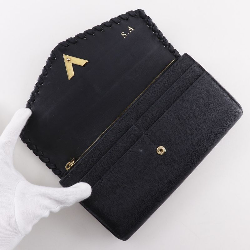 Louis Vuitton Portefeuille Very Monogram M62059 Leather Noir Black Mi3198