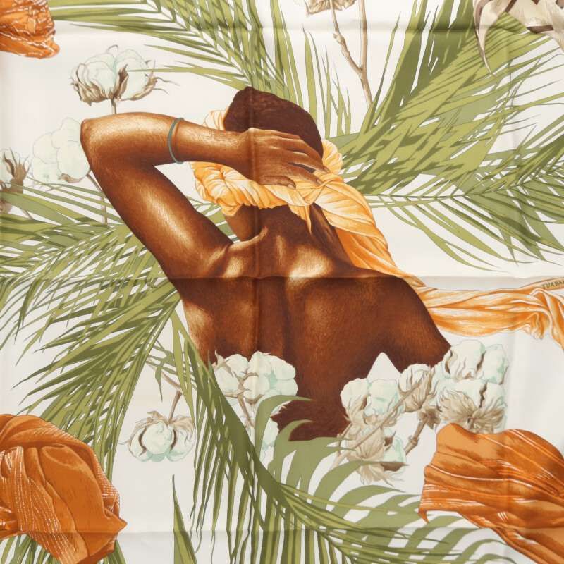 Hermes Carre 90 Turbans DES Reines Queen's Turban Silk Scarf Ladies 90