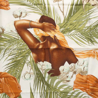 Hermes Carre 90 Turbans DES Reines Queen's Turban Silk Scarf Ladies 90