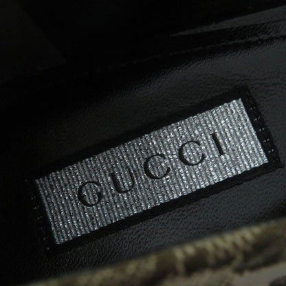 Gucci Balenciaga 676603 Pointed Toe GG Canvas Pumps Brownish 36 With Box And