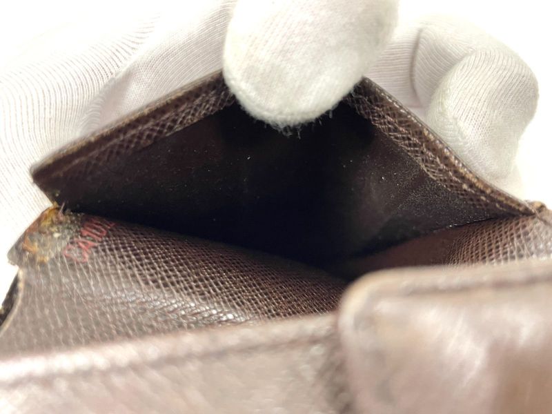 Louis Vuitton Damier Portefeuille Marco Folded Wallet N61675 Ebène (brown) Made