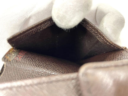 Louis Vuitton Damier Portefeuille Marco Folded Wallet N61675 Ebène (brown) Made