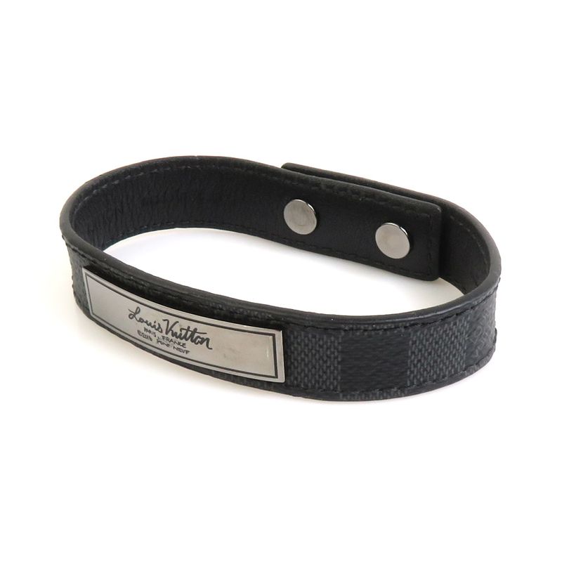 Louis Vuitton Bracelet Damier Graphite Bra Scuff LV Staple Edition M6524