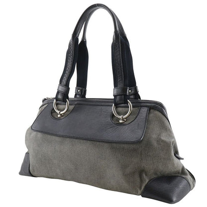 Bottega Veneta Bottega Veneta Canvas And Leather Gray/black Women's Tote Bag