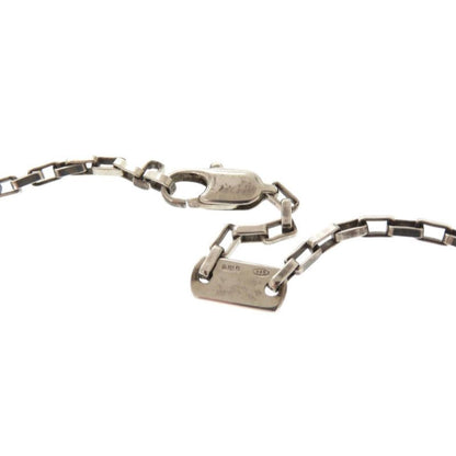 Gucci Logo Plated Silver 925 Necklace Pendant 1514 Gucci Men's