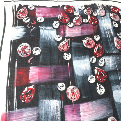 CHANEL 100% Cashmere Tweed 2023 Fringed All Over Large Scarf Shawl Multi With