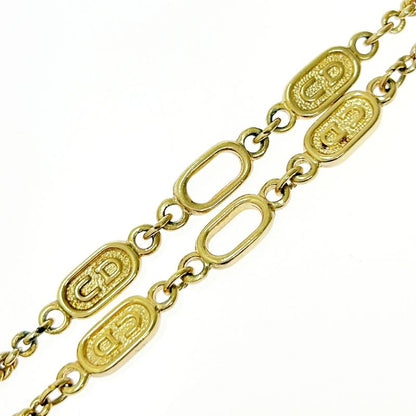 Christian Dior GP CD Logo Long Necklace Women Gold 412284 Necklace
