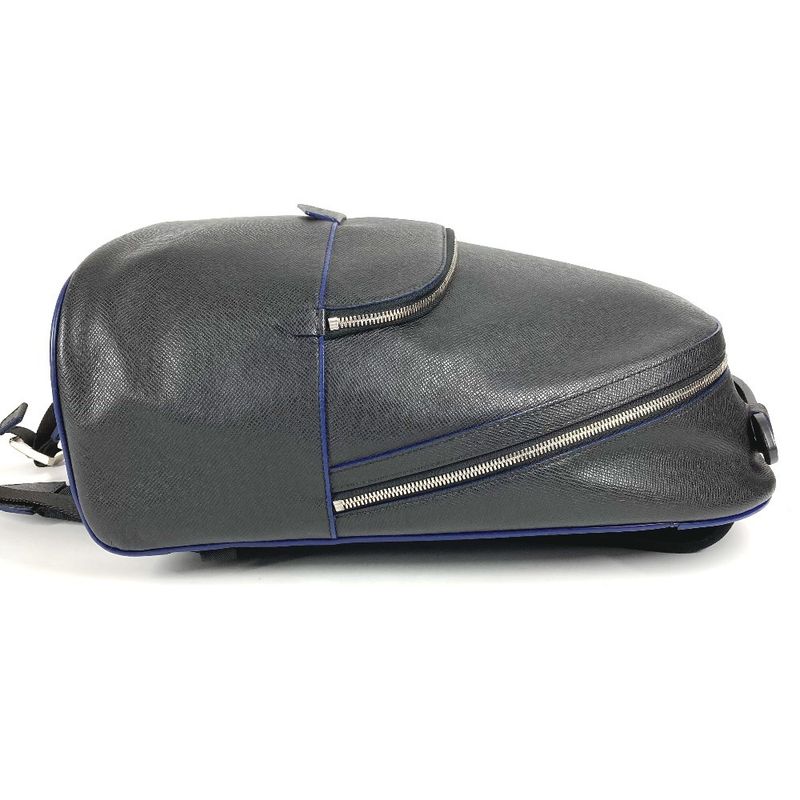 Louis Vuitton Backpack Sac Anton M32734 Taiga Leather Ardoise Black