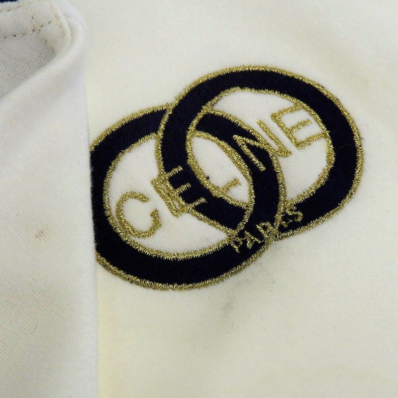 Unused With Tags Celine 90's Vintage Lined Cotton Sweatshirt Trim T-shirt Pants