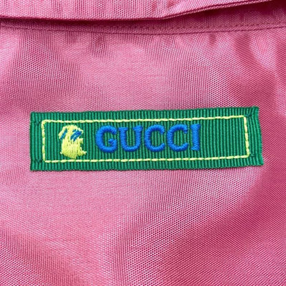 Gucci Long Sleeve Acetate Cotton Shirt 723821 Zac30 46 Size Pink Gucci