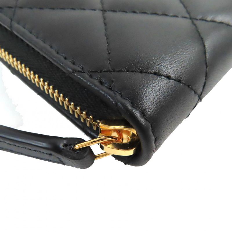 CHANEL Ap0216 Classic Zip Coin Purse Matelasse Coco Mark Hardware Leather Coin