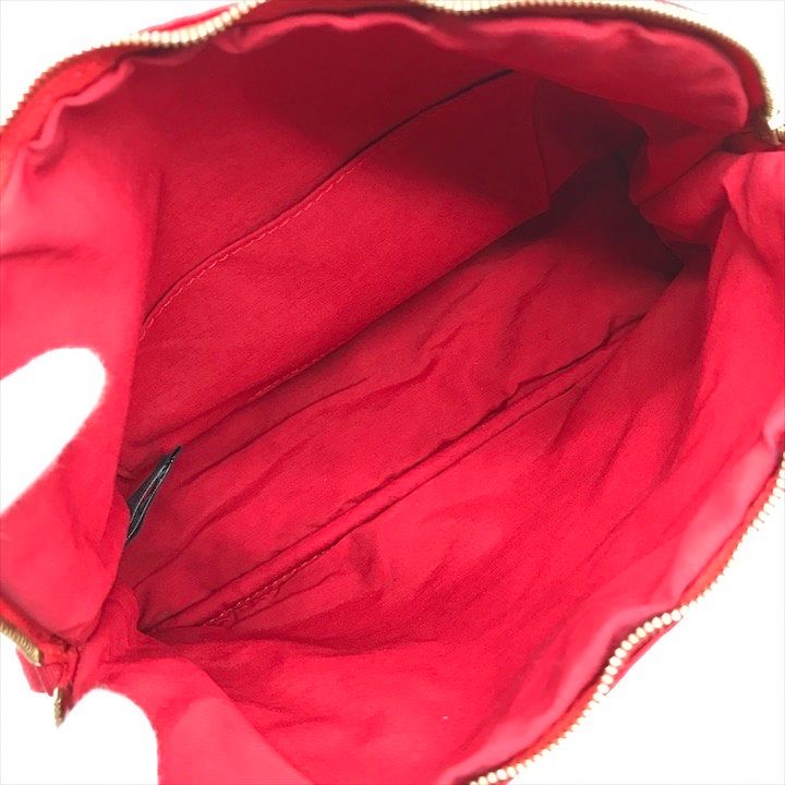 Hermes Bolide 25 Cotton Pouch Case Cosmetic Red
