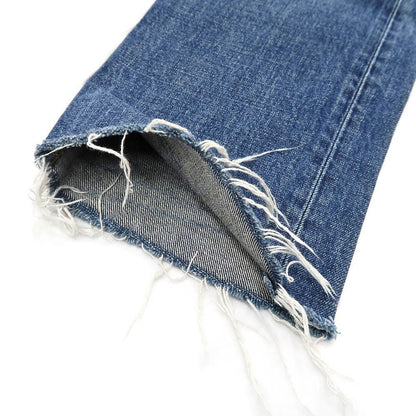 Celine Cut-off Denim N799365m07du 26 Size Blue Denim Pants Women's
