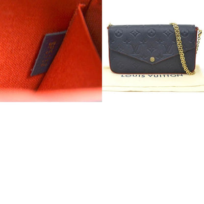 Louis Vuitton Chain Wallet Crossbody Shoulder Bag Monogram Empreinte Pochette