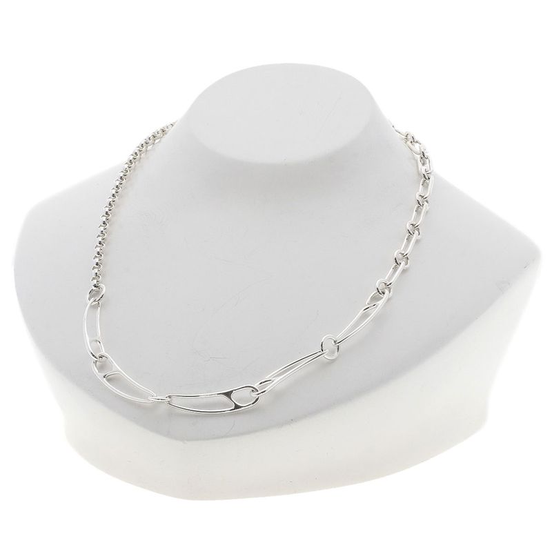 Hermes Chaine D'ancre Punk LG Necklace SV Ladies