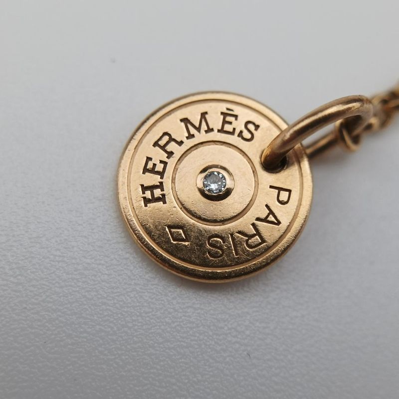 Hermes Gambard H Logo Gold Au75019v002612