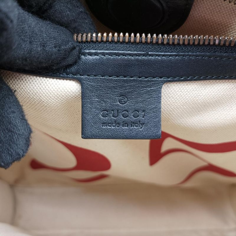 Guccigg Supreme Bee Brown And Ruched PVC Coated Canvas 450950 B024905997