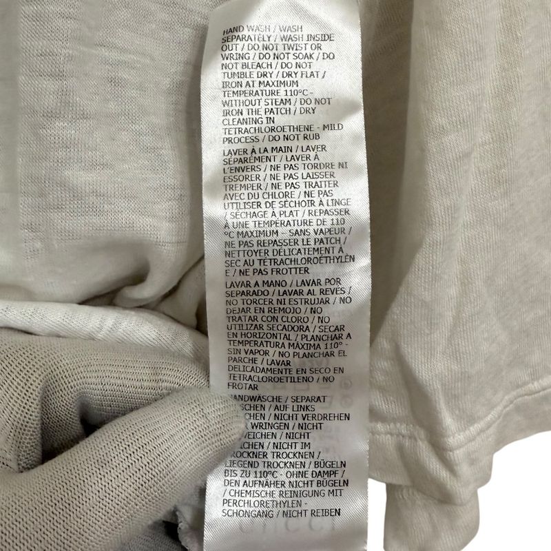 Gucci Michele Period Short Sleeve V-Neck T-Shirt Cut and Sewn Size S White