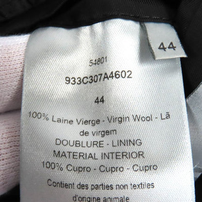 DIOR Christian DIOR Homme 933c307a4602 100% Wool Staggered Pattern Long Coat With CD Logo