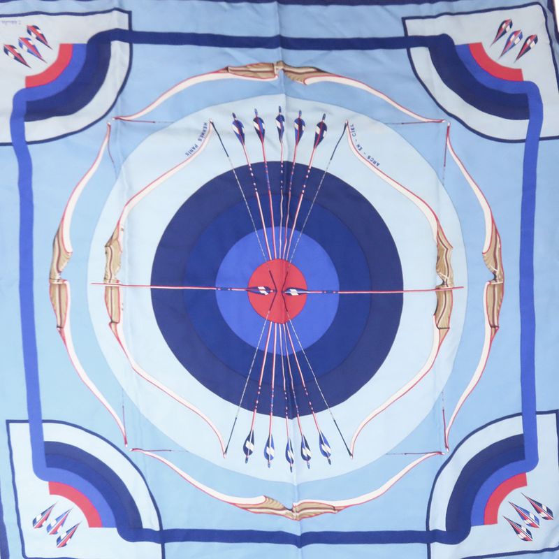Hermes Carré 90 ARCS EN Ciel Scarf Silk Women