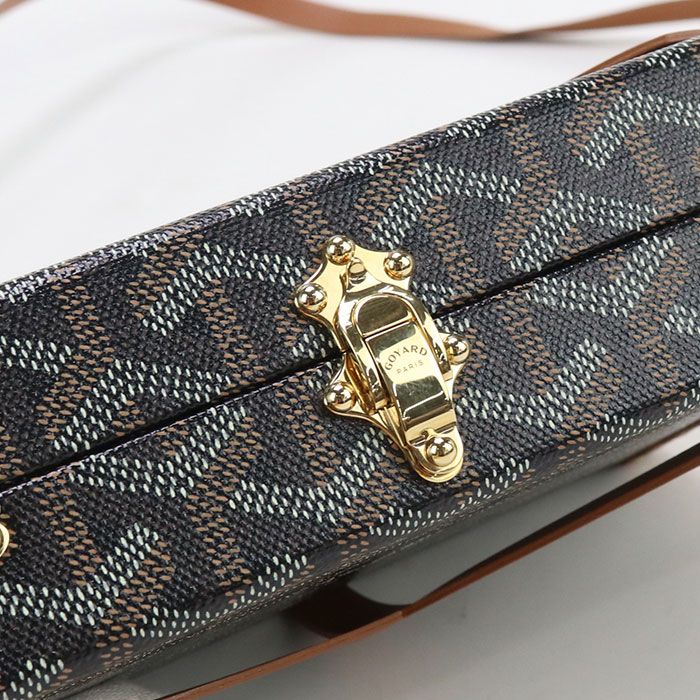 Goyard Minaudiere Trunk Bag Shoulder Bag Goyard Din Canvas Minaudiere Trunk Bag