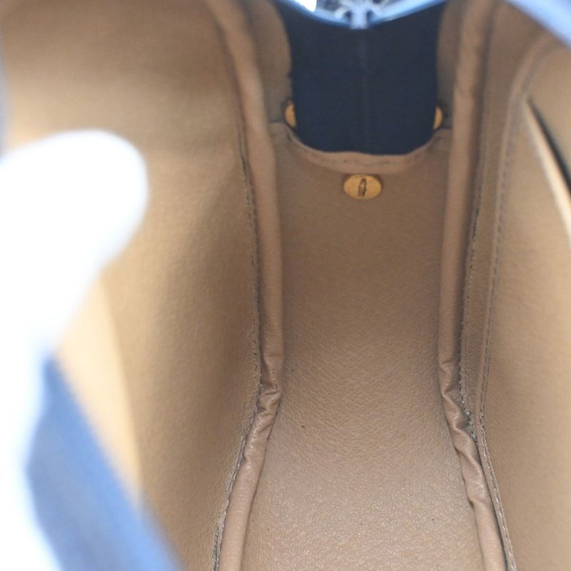 Christian DIOR Shoulder Bag Navy Leather 32ka674