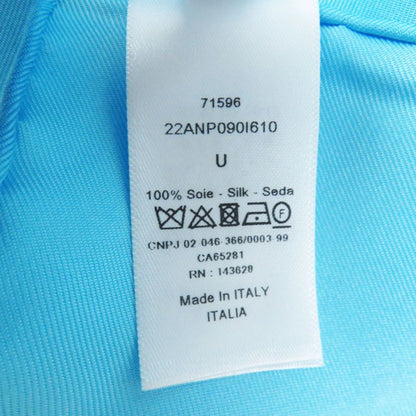 Christian DIOR 2022 D-jungle Pop Silk 100% Zebra Print Scarf Light Blue Purple