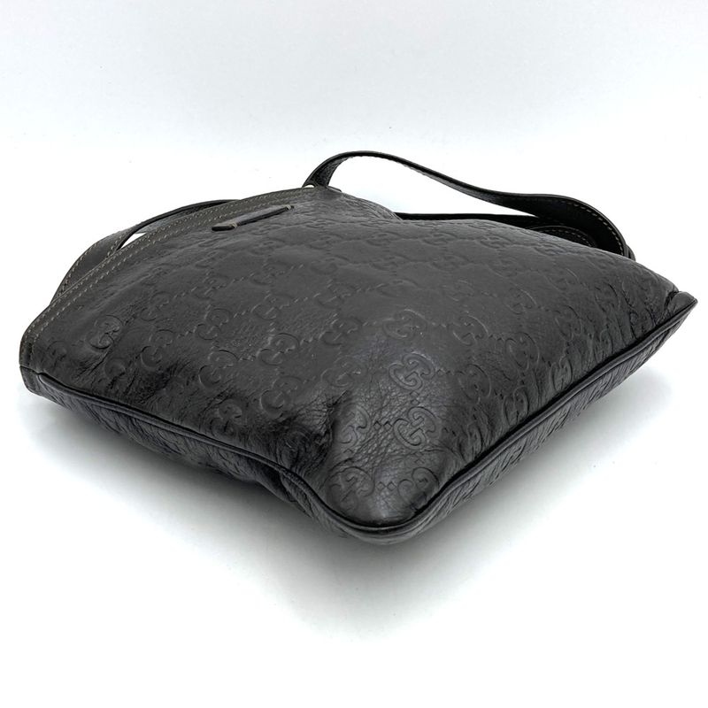 Gucci 201538 Shoulder Bag Guccissima Light Shape Small Leather Brown Crossbody