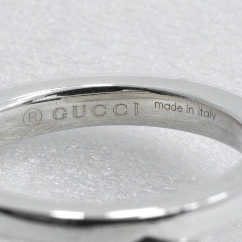 Gucci Nail Motif Silver 925 Size 9 Ladies 5.2g Ring