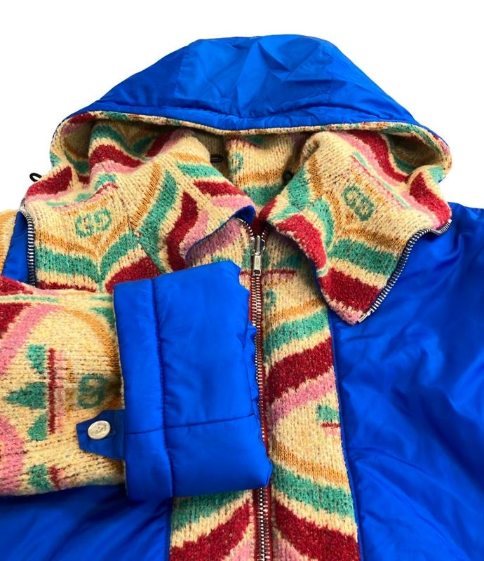 Gucci Adidas Reversible Knit Blouson Women's Size XXS Gucci Adidas