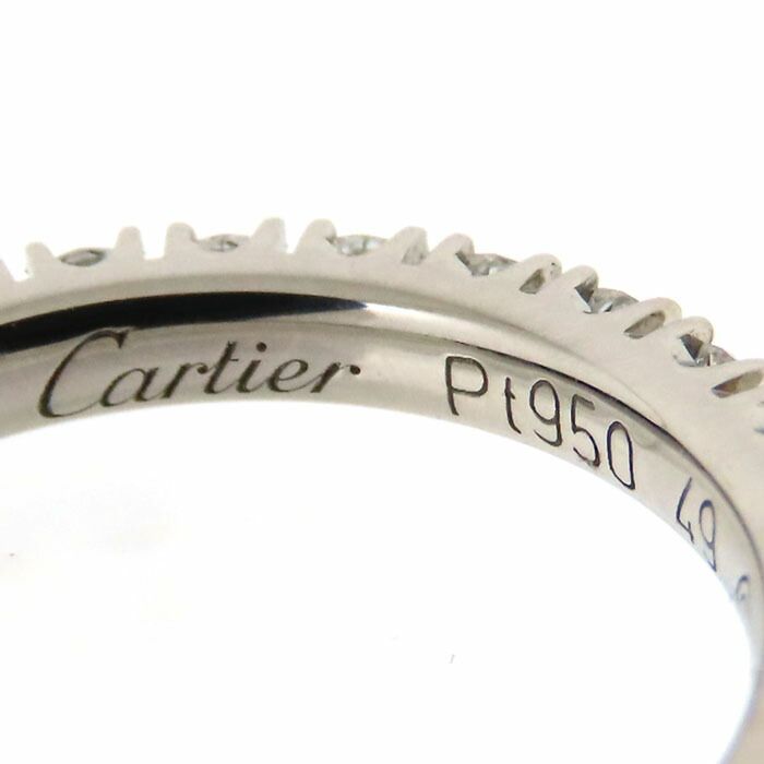 Cartier Etancel De Cartier Ring B4087100 Pt950 Platinum Full Eternity Diamond