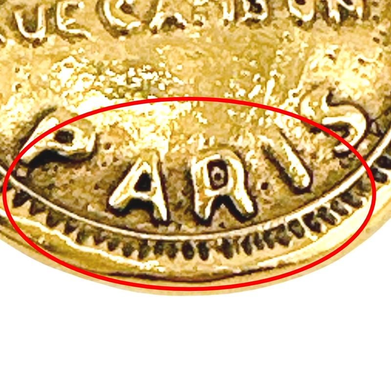 Chanel Earring Circle Logo Large Vintage Cambon Earrings Chanel Gold