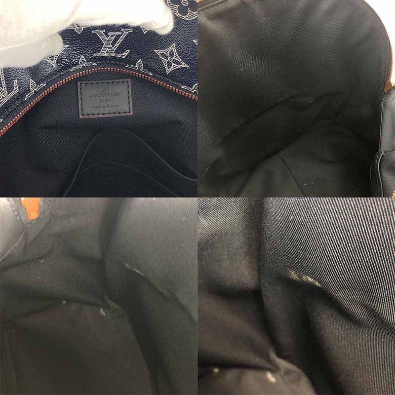 Louis Vuitton Backpack Daypack Apollo M43676 Upside Down Monogram Canvas Navy