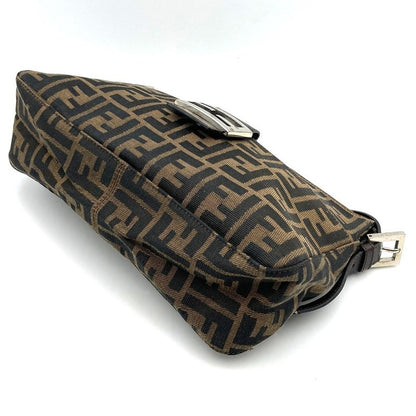 Fendi 222825566 Zucca Shoulder Bag Mamma Bucket Canvas Brown Women