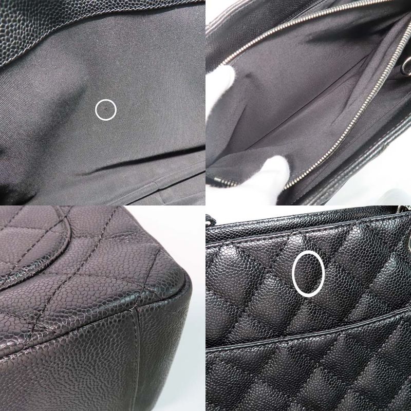 Chanel GST Tote A50995 Shoulder Bag Black Caviar Skin Svhardware 11th
