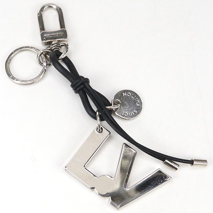 Louis Vuitton Porte Cles LV Rope M66497 Key Ring Metal Leather Men's